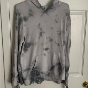 American Eagle Tie-dyed Marble White Hoodie